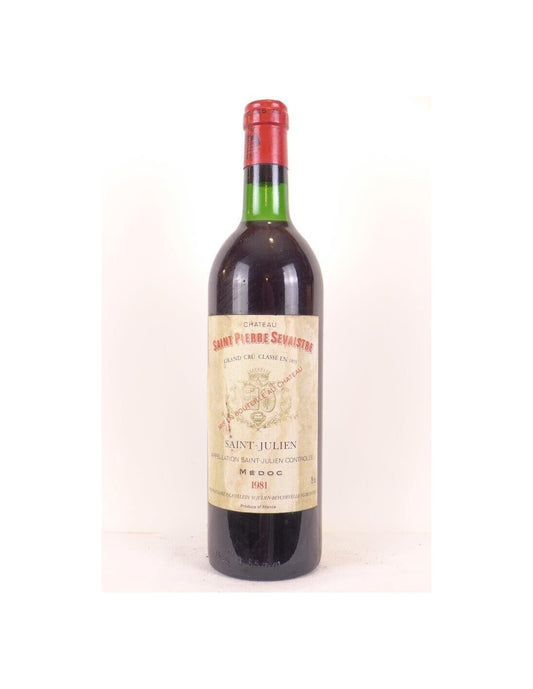 1981 - saint-julien - château saint-pierre sevaistre grand cru classé - rouge - bordeaux - Just Wines 