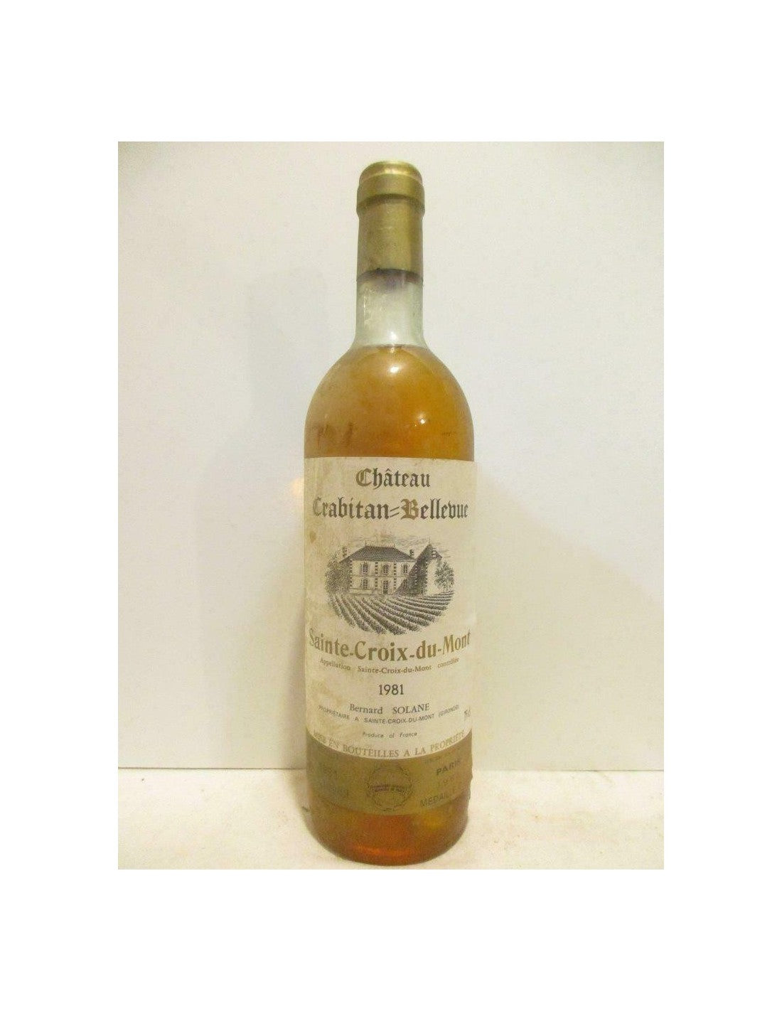 1981 - sainte-croix du mont - château crabitan-bellevue - liquoreux - bordeaux - Just Wines 