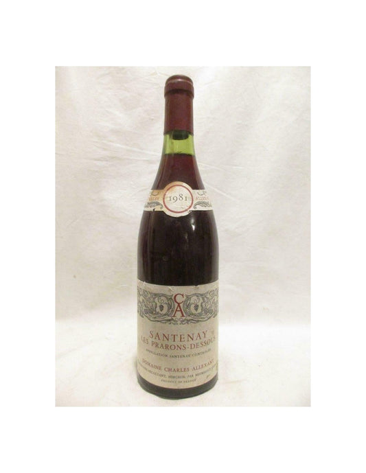 1981 - santenay - charles allexant les prarons dessous - rouge - bourgogne - Just Wines 