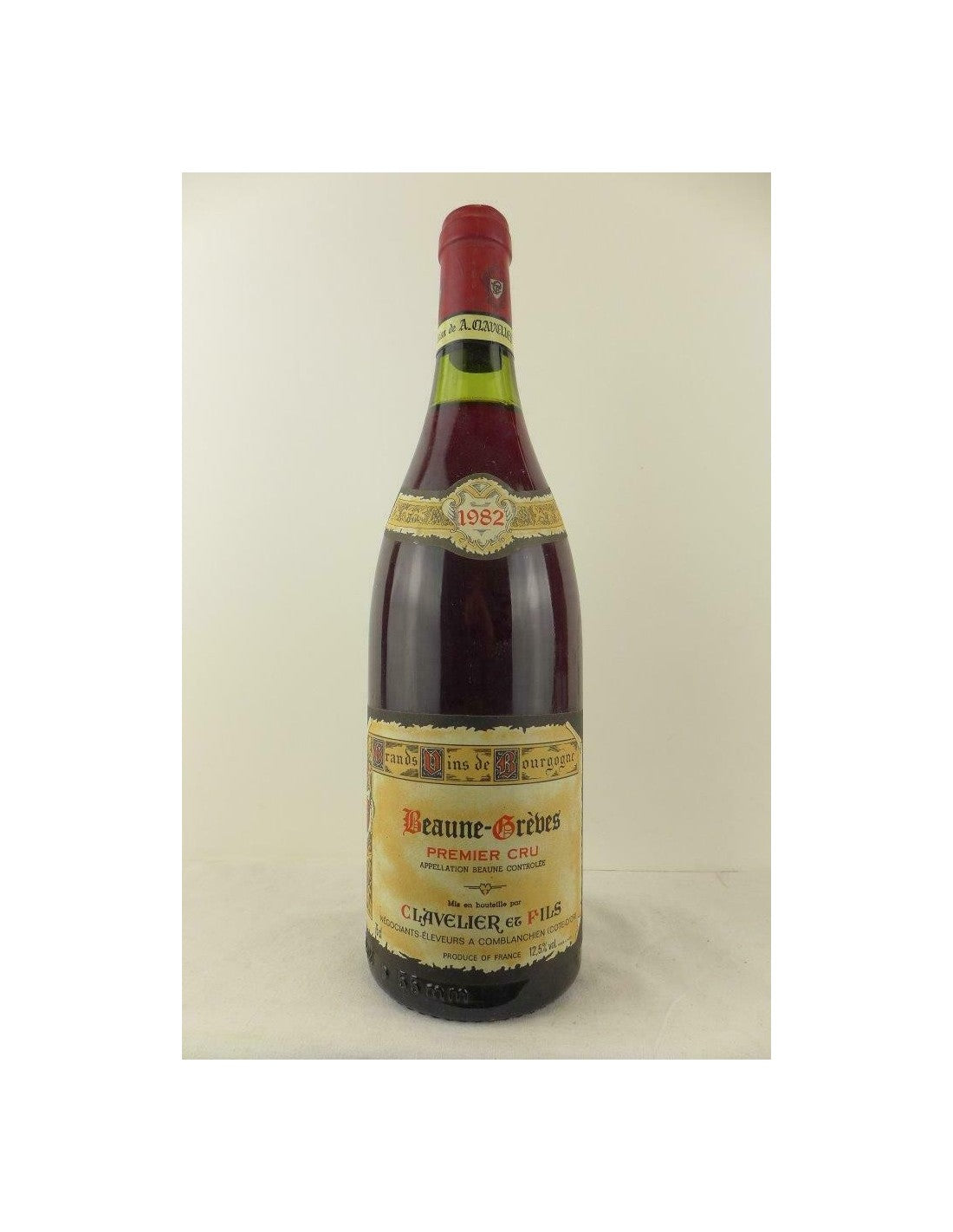 1982 - beaune - clavelier et fils premier cru grèves - rouge - bourgogne - Just Wines 