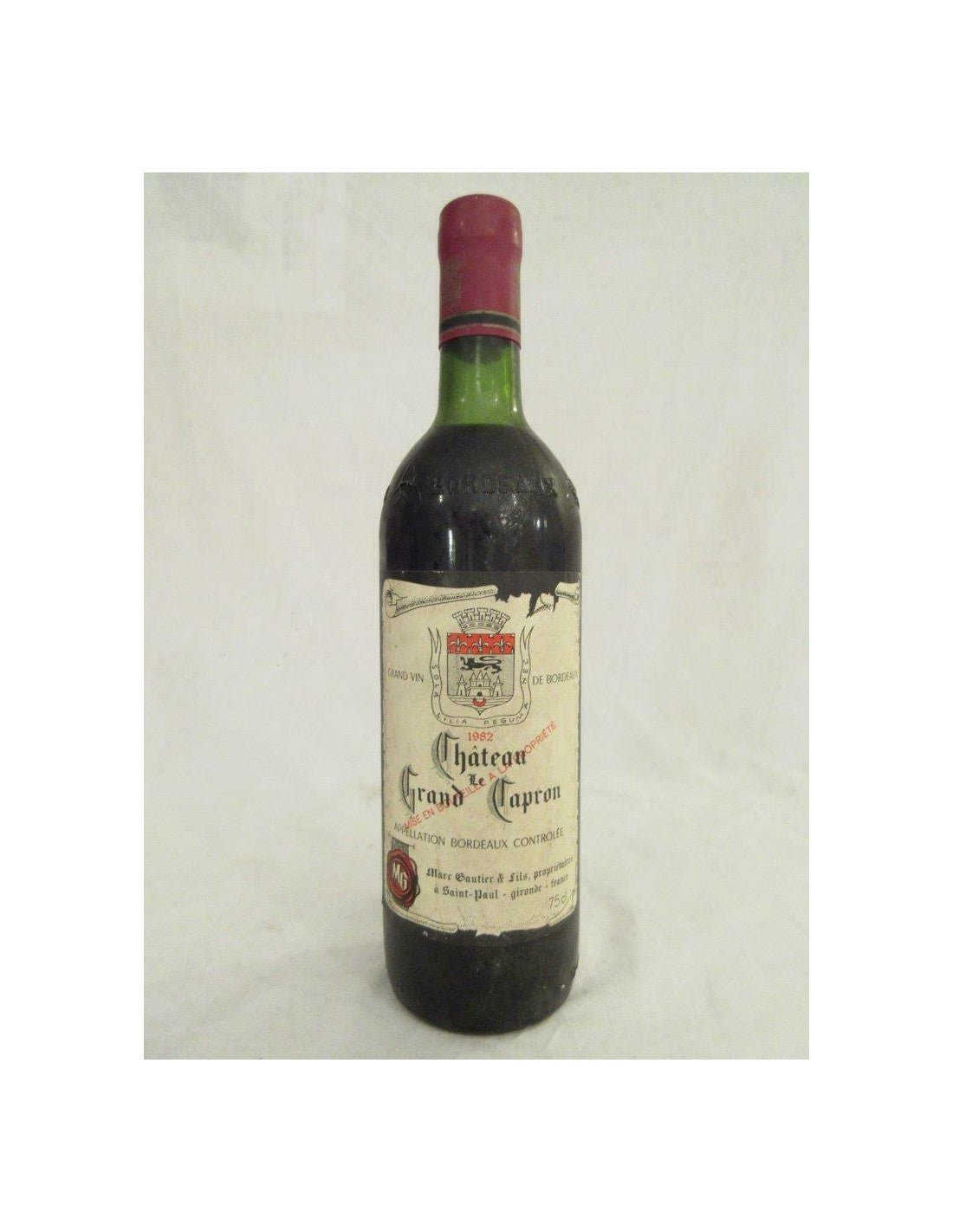 1982 - bordeaux - château le grand capron - rouge - bordeaux - Just Wines 