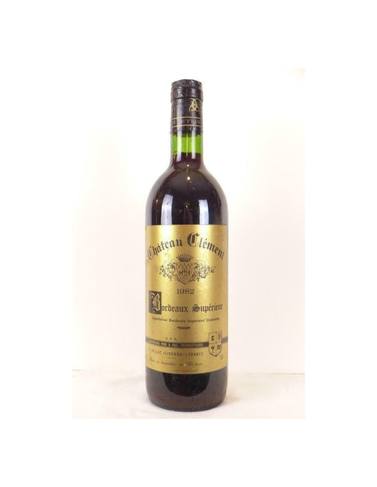 1982 - bordeaux supérieur - château clément - rouge - bordeaux - Just Wines 