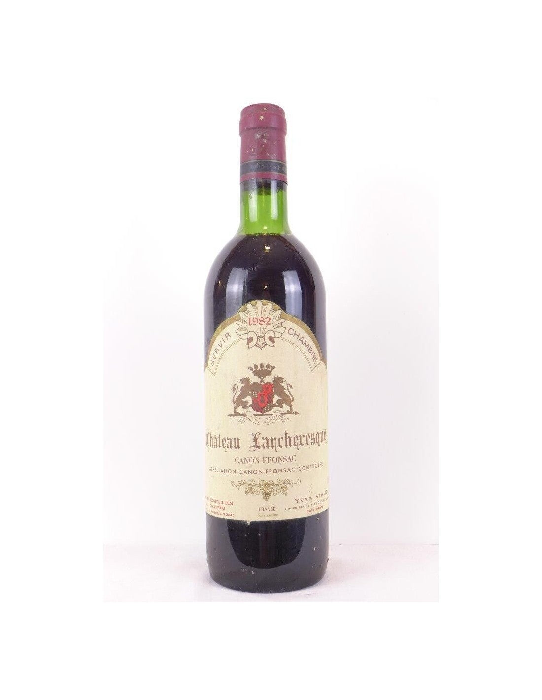 1982 - canon-fronsac - château larchevesque - rouge - bordeaux - Just Wines 