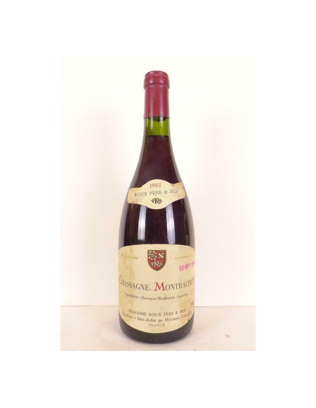 1982 - chassagne-montrachet - roux père et fils - rouge - bourgogne - Just Wines 