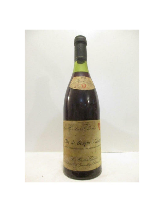 1982 - côte de beaune villages - les héritiers thorin - rouge - bourgogne - Just Wines 