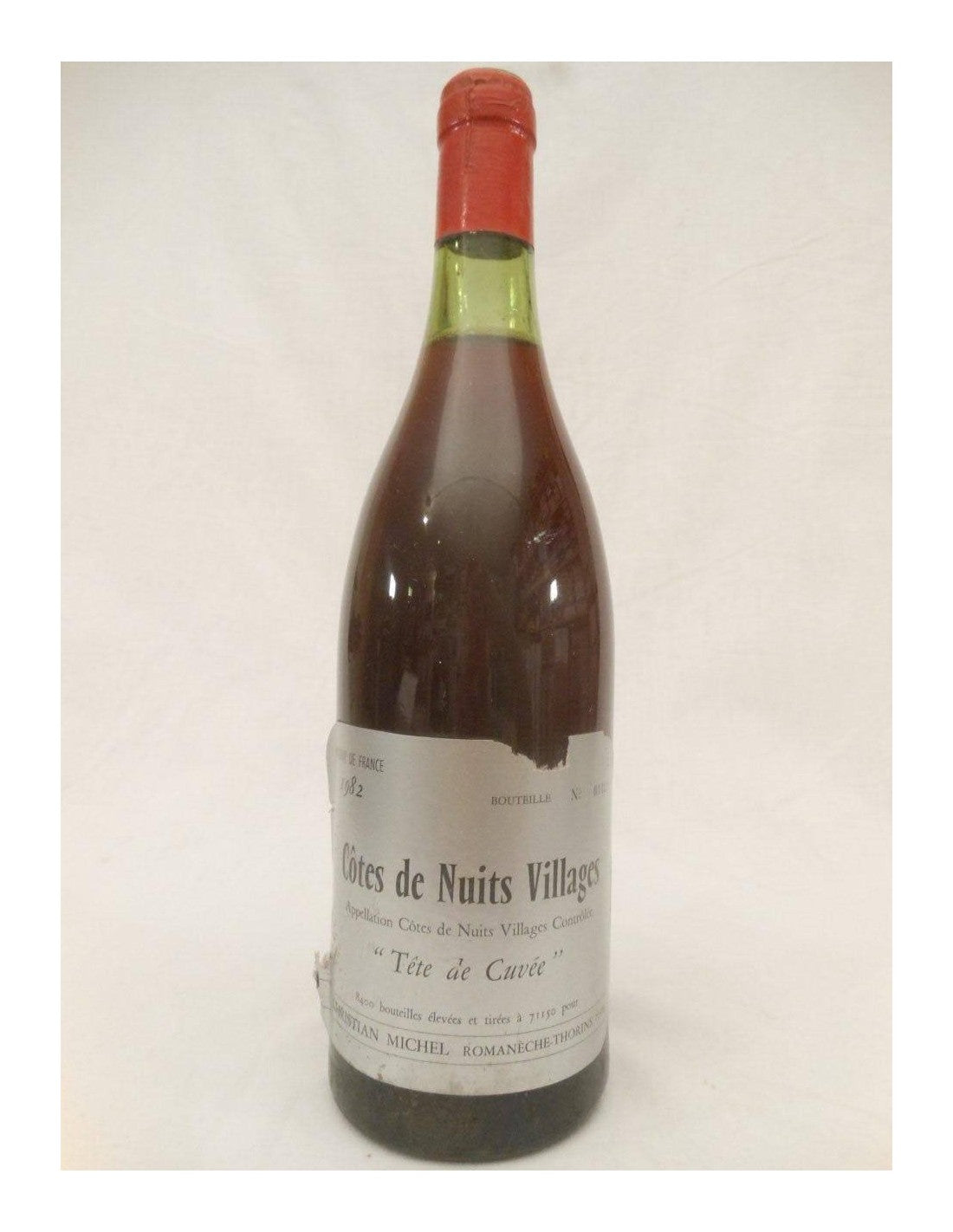 1982 - côte de nuits villages - christian michel tête de cuvée (étiquette abîmée) - rouge - bourgogne - Just Wines 