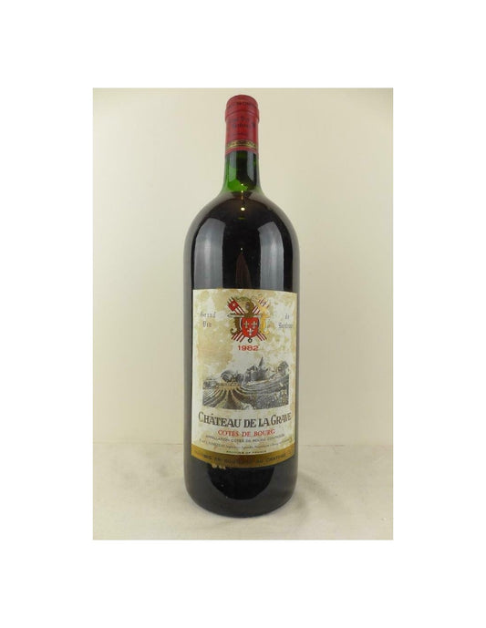 1982 - côtes de bourg - château de la grave (étiquette tâchée b1) magnum 150 cl - rouge - bordeaux - Just Wines 