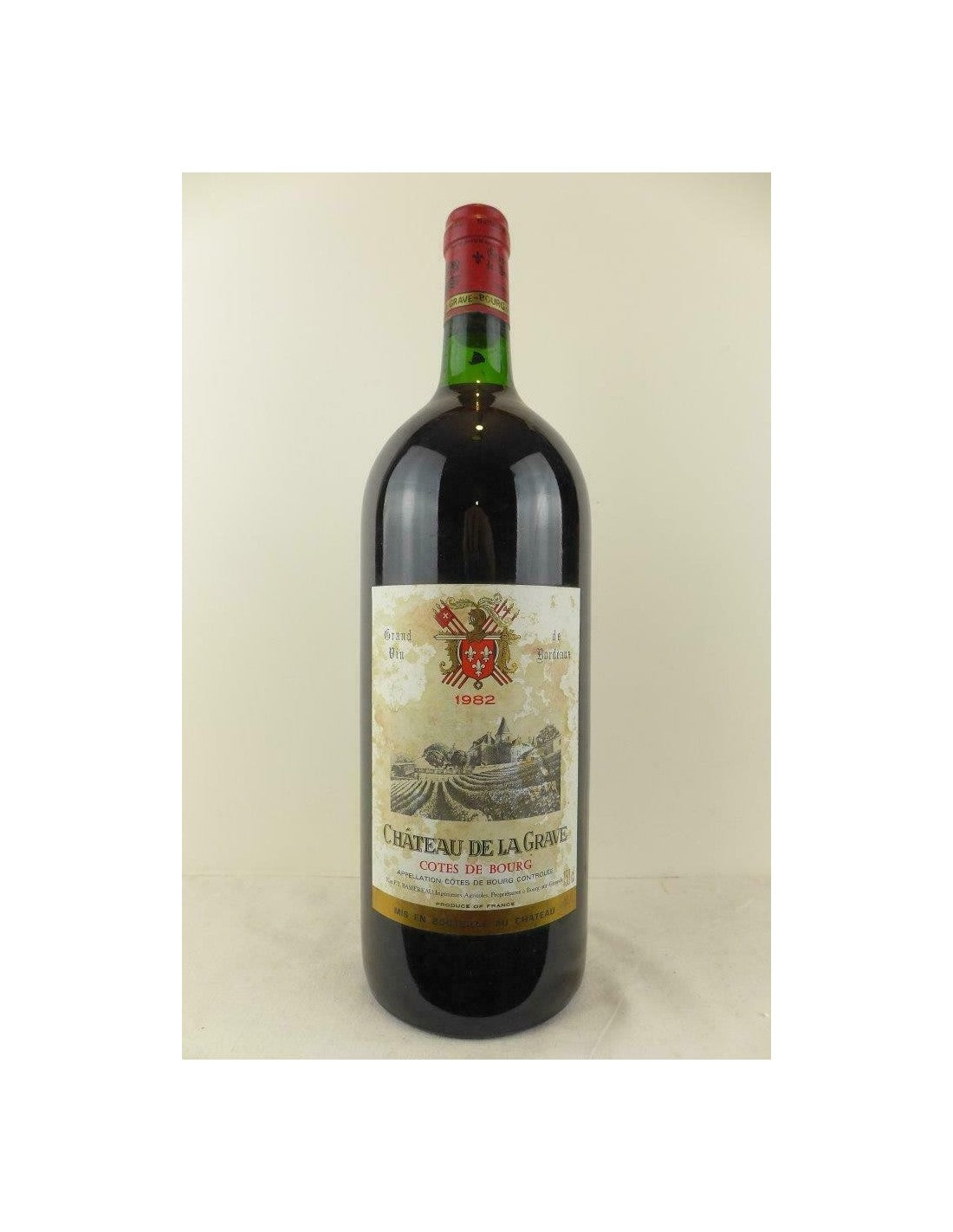 1982 - côtes de bourg - château de la grave (étiquette tâchée b2) magnum 150 cl - rouge - bordeaux - Just Wines 