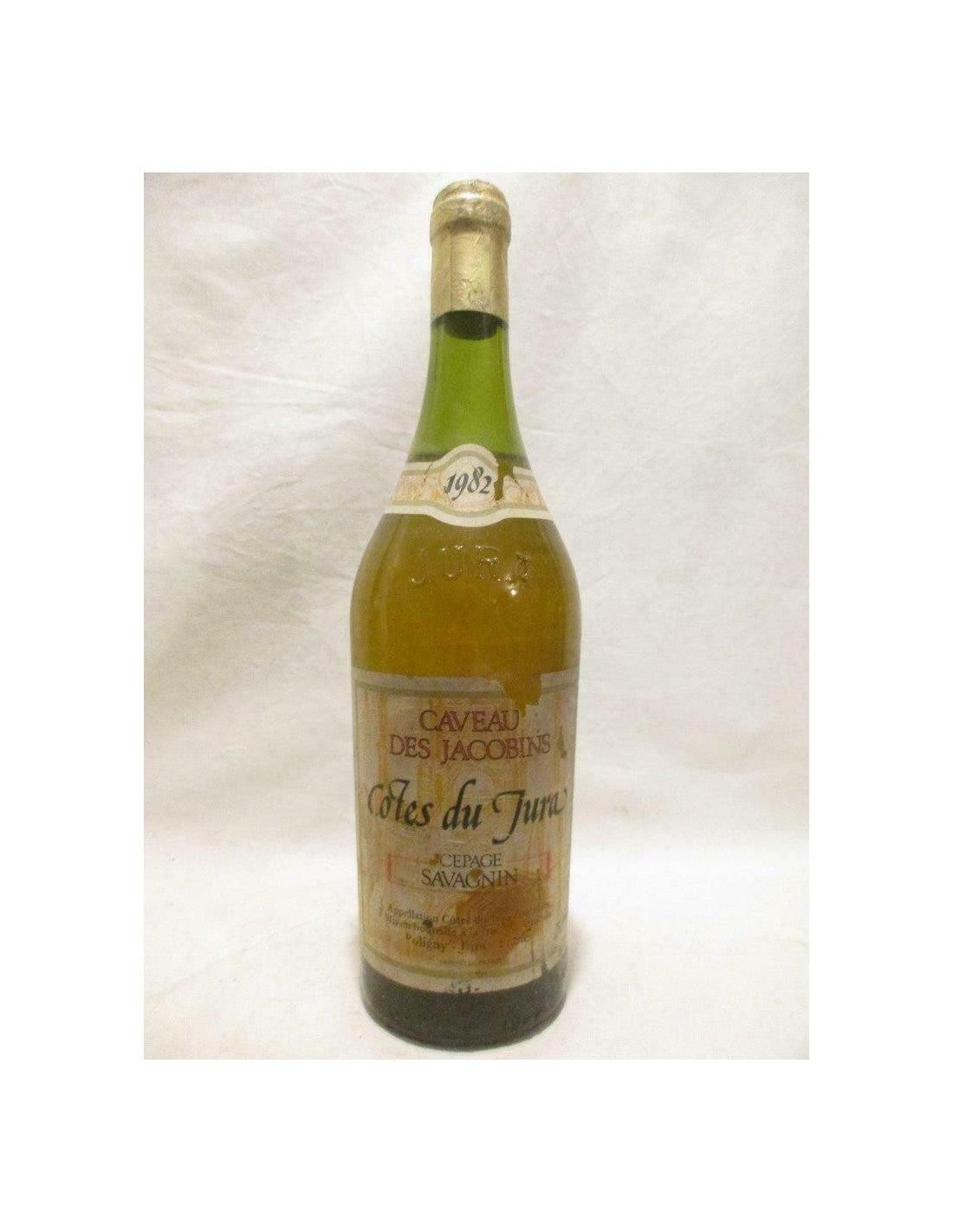 1982 - côtes du jura - caveau des jacobins savagnin (capsule abîmée) - blanc - jura - Just Wines 