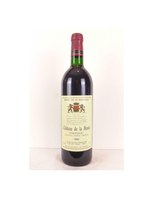 1982 - fronsac - château de la huste - rouge - bordeaux - Just Wines 