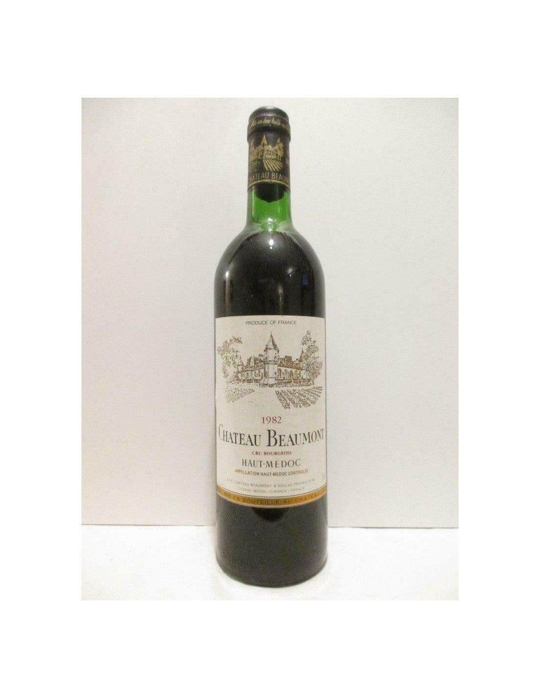 1982 - haut-médoc - château beaumont cru bourgeois - rouge - bordeaux - Just Wines 