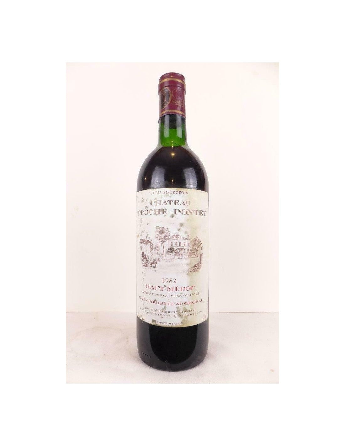 1982 - haut-médoc - château proche-pontet cru bourgeois (étiquette tâchée) - rouge - bordeaux - Just Wines 