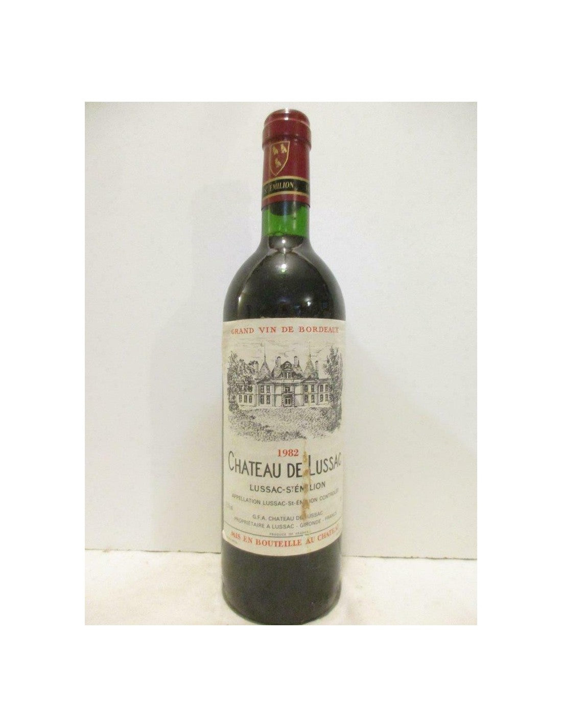 1982 - lussac saint-émilion - château de lussac - rouge - bordeaux - Just Wines 