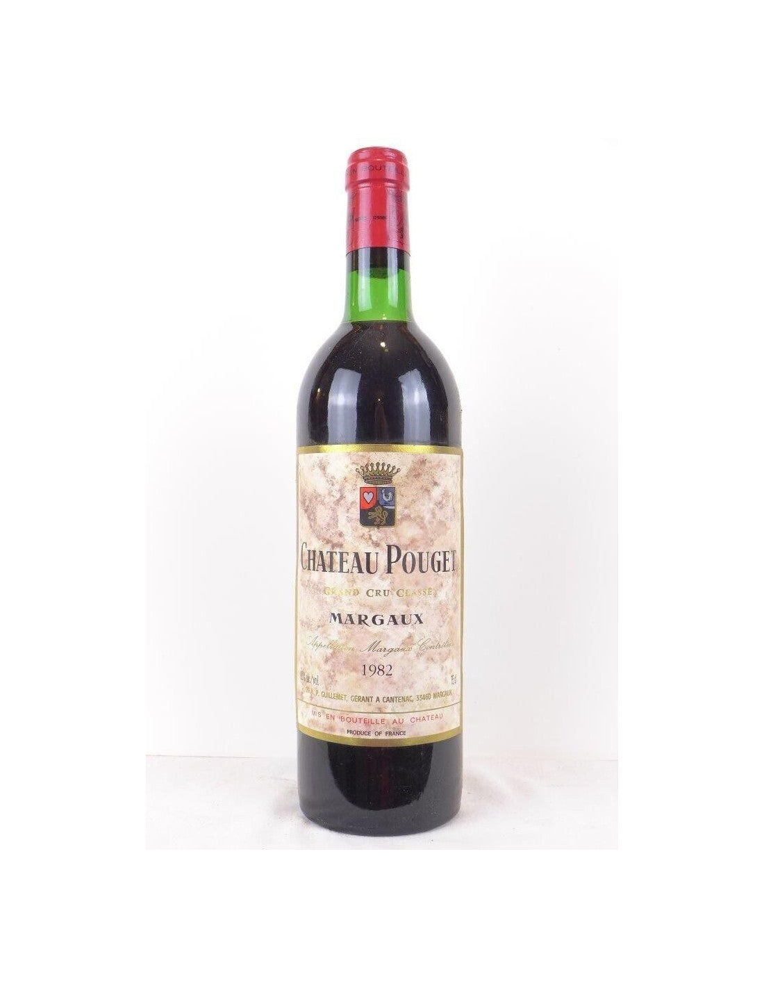 1982 - margaux - château pouget grand cru classé (étiquette sale) - rouge - bordeaux - Just Wines 