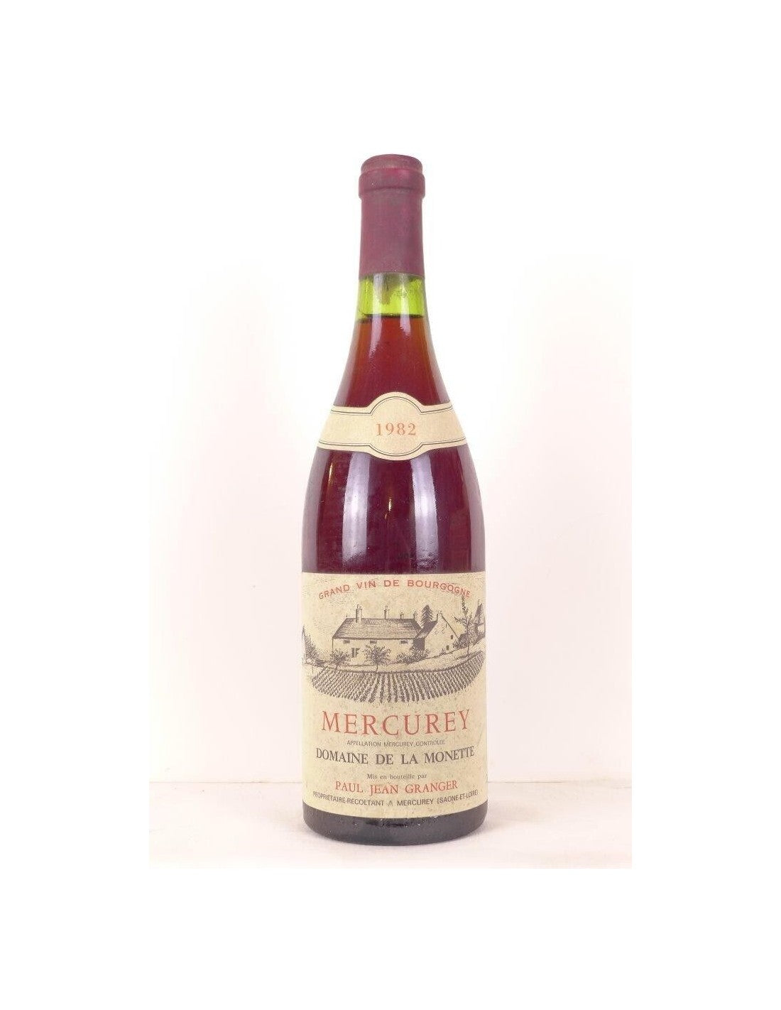 1982 - mercurey - domaine de la monette - rouge - bourgogne - Just Wines 