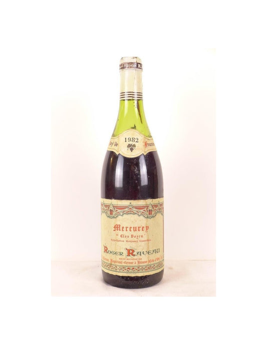 1982 - mercurey - roger raveau le clos voyen - rouge - bourgogne - Just Wines 