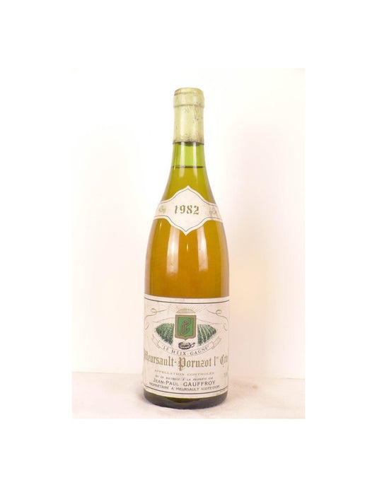 1982 - meursault - jean-paul geoffroy premier cru poruzot - blanc - bourgogne - Just Wines 