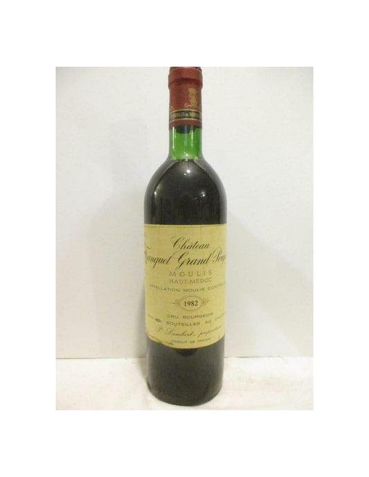 1982 - moulis - château franquet grand poujeaux cru bourgeois - rouge - bordeaux - Just Wines 