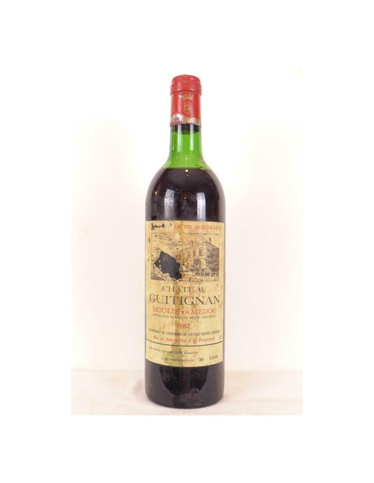 1982 - moulis - château guitignan (étiquette abîmée) - rouge - bordeaux - Just Wines 