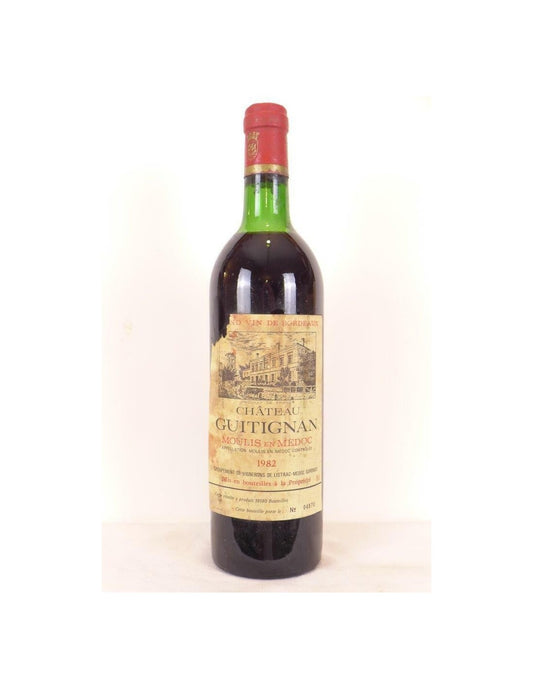 1982 - moulis - château guitignan - rouge - bordeaux - Just Wines 