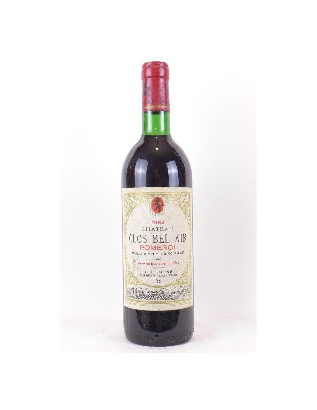 1982 - pomerol - château clos bel air - rouge - bordeaux - Just Wines 