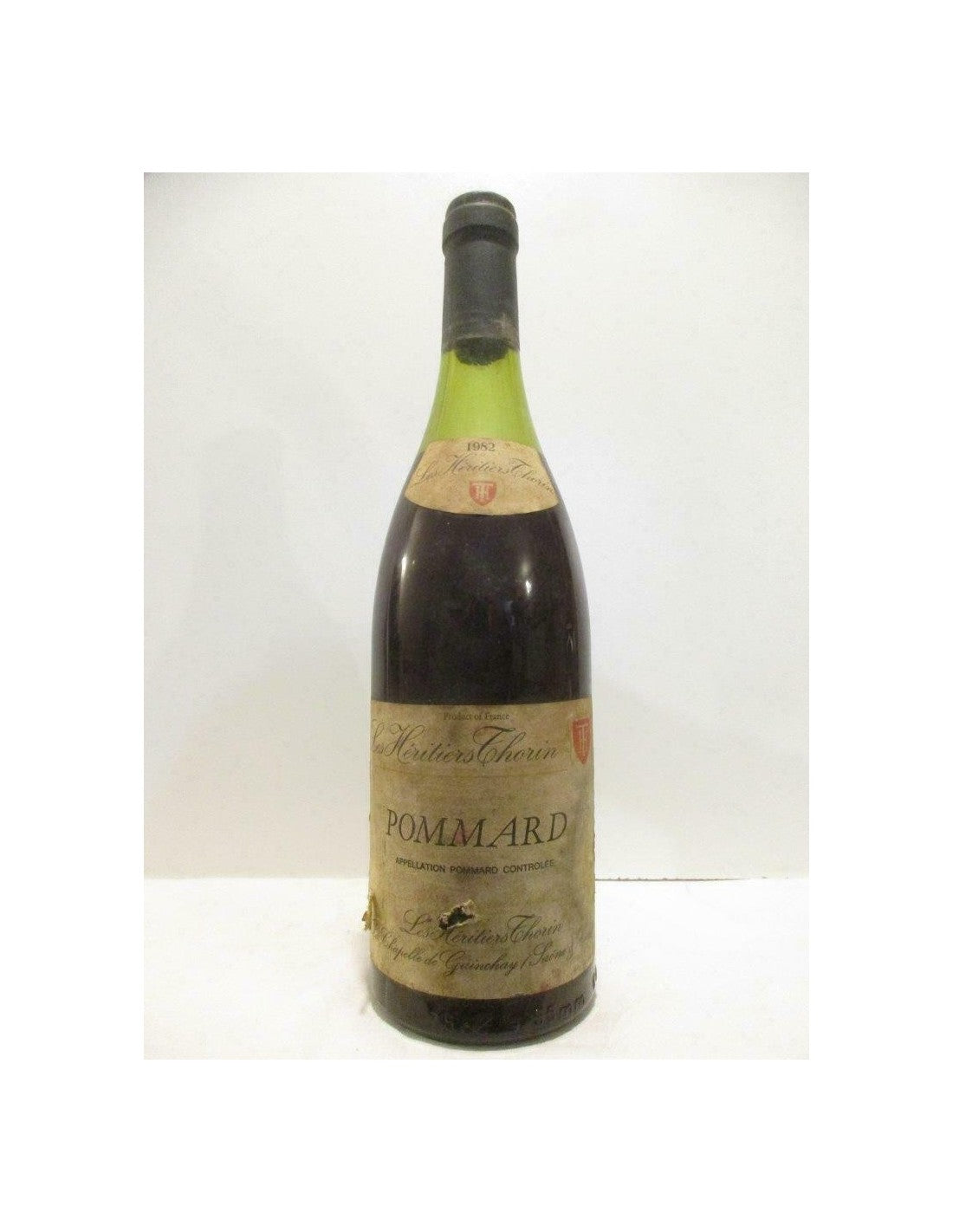 1982 - pommard - les héritiers thorin (étiquette abîmée niveau bas) - rouge - bourgogne - Just Wines 