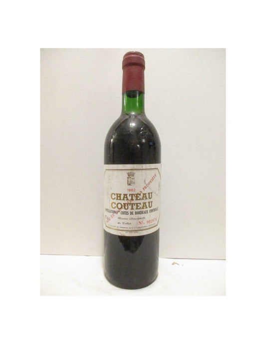 1982 - premières côtes de bordeaux - château couteau - rouge - bordeaux - Just Wines 