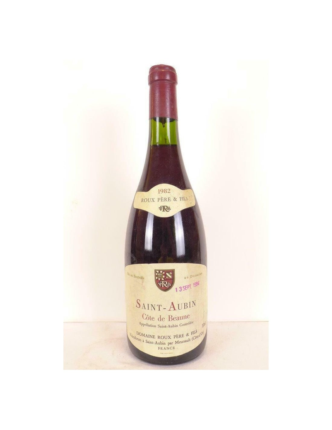 1982 - saint-aubin - roux père et fils - rouge - bourgogne - Just Wines 