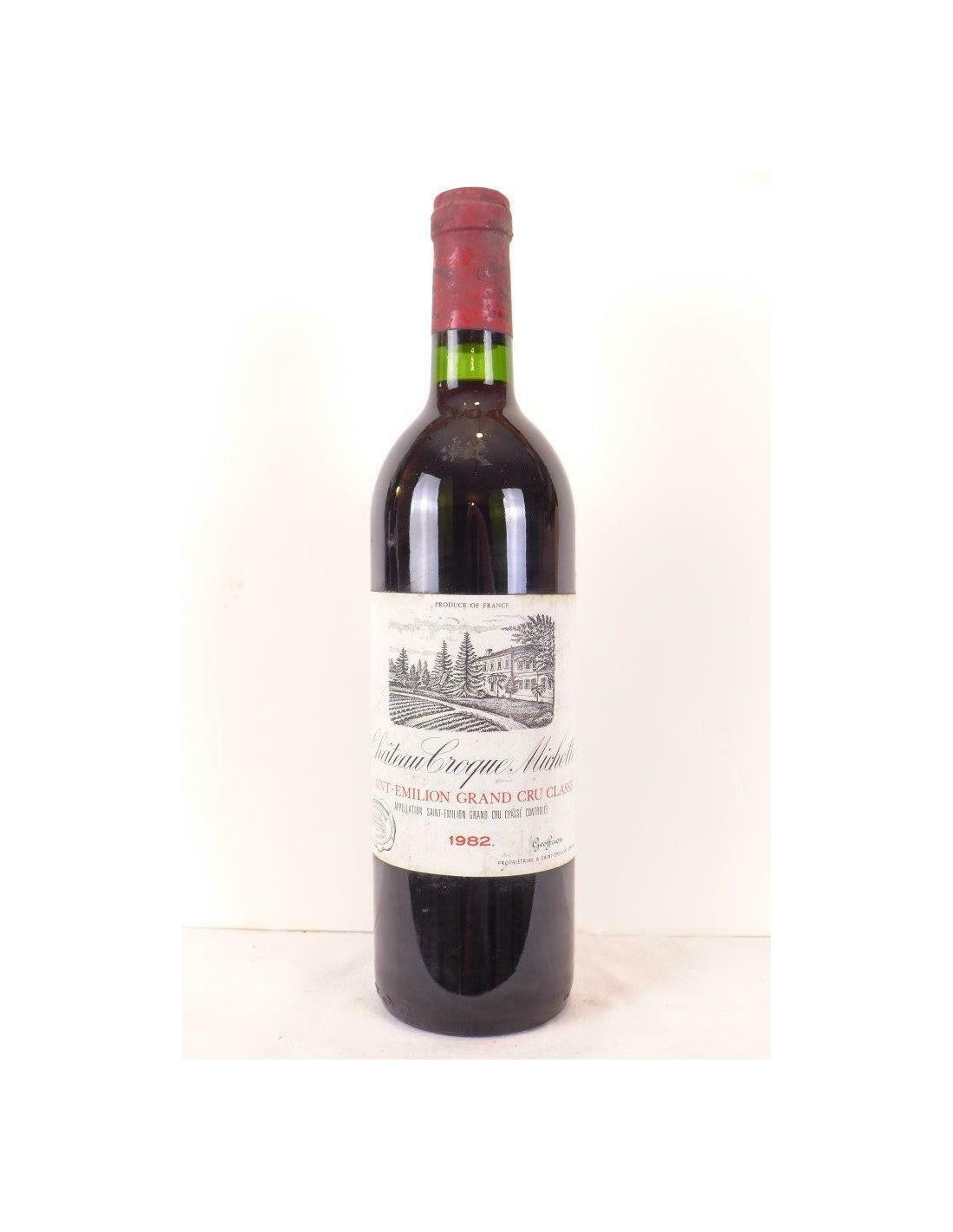 1982 - saint-émilion - château croque michotte grand cru classé (b2) - rouge - bordeaux - Just Wines 