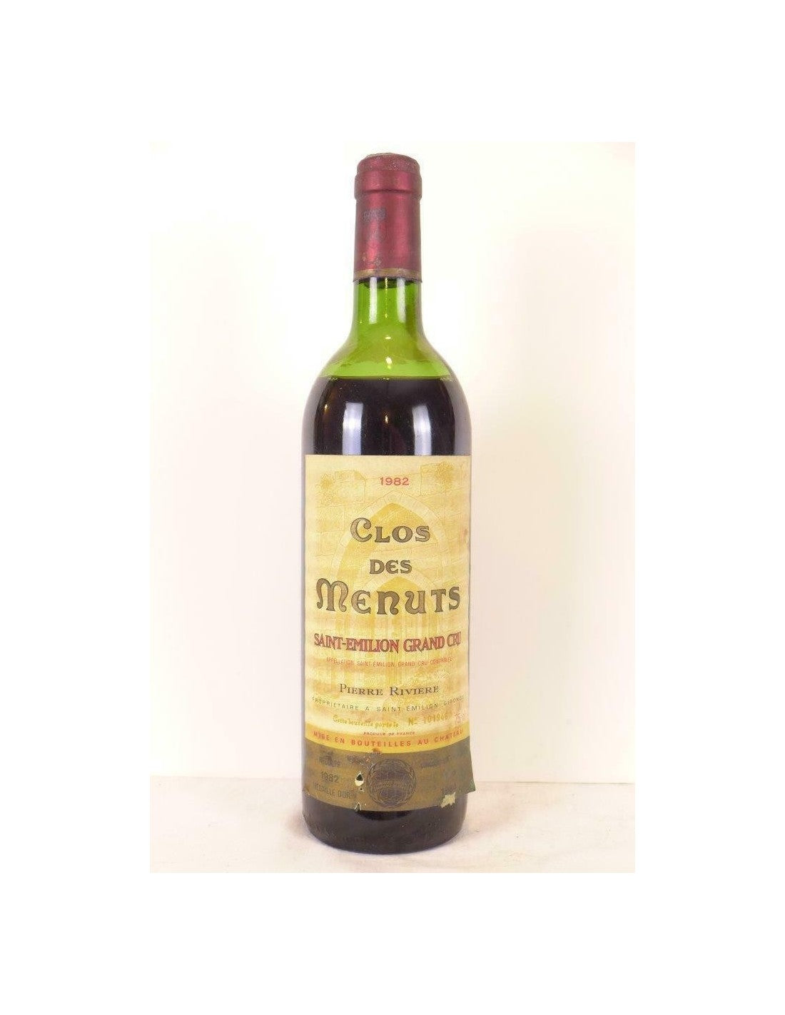 1982 - saint-émilion - clos des menuts grand cru (b2) - rouge - bordeaux - Just Wines 