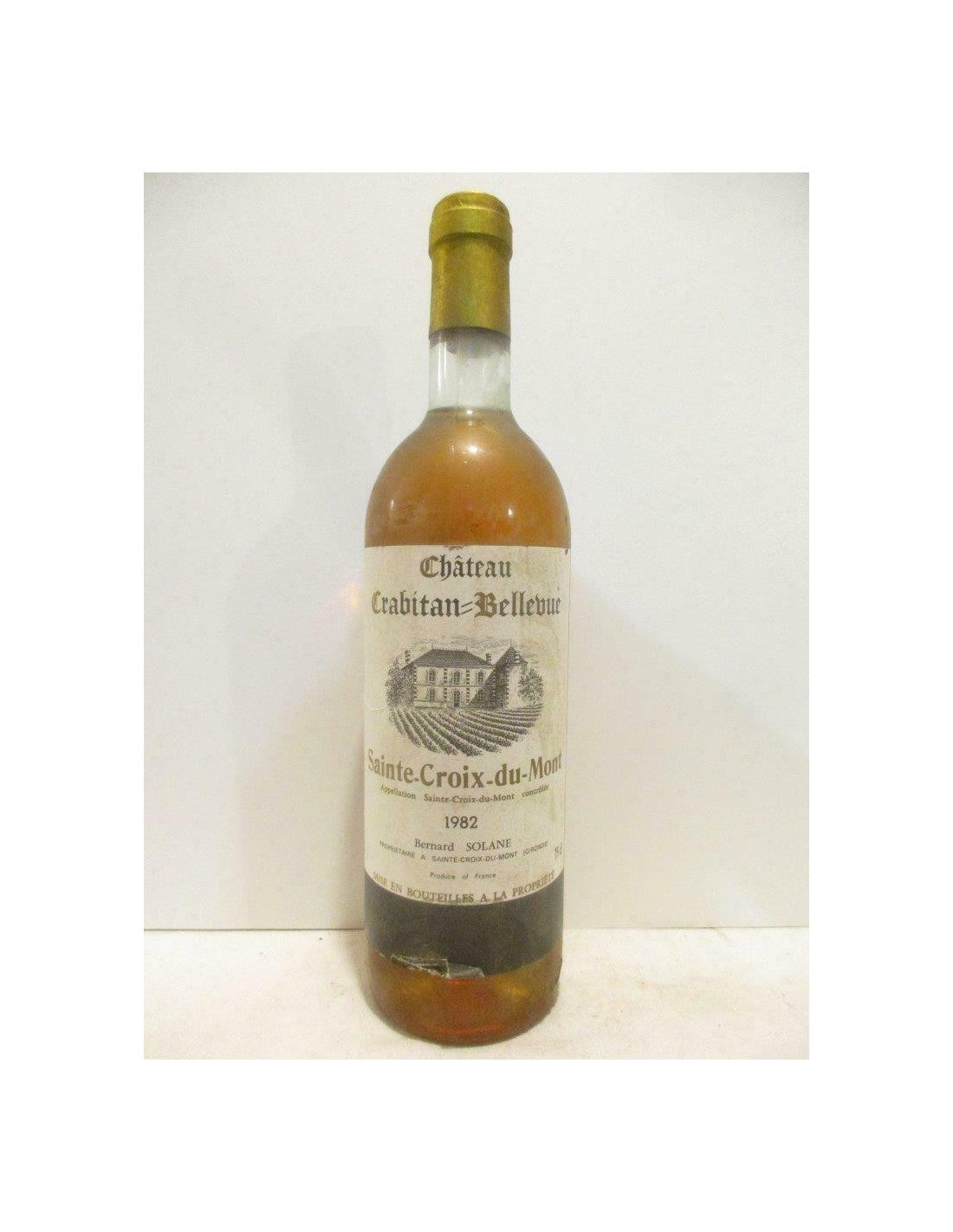 1982 - sainte-croix du mont - château crabitan-bellevue - liquoreux - bordeaux - Just Wines 