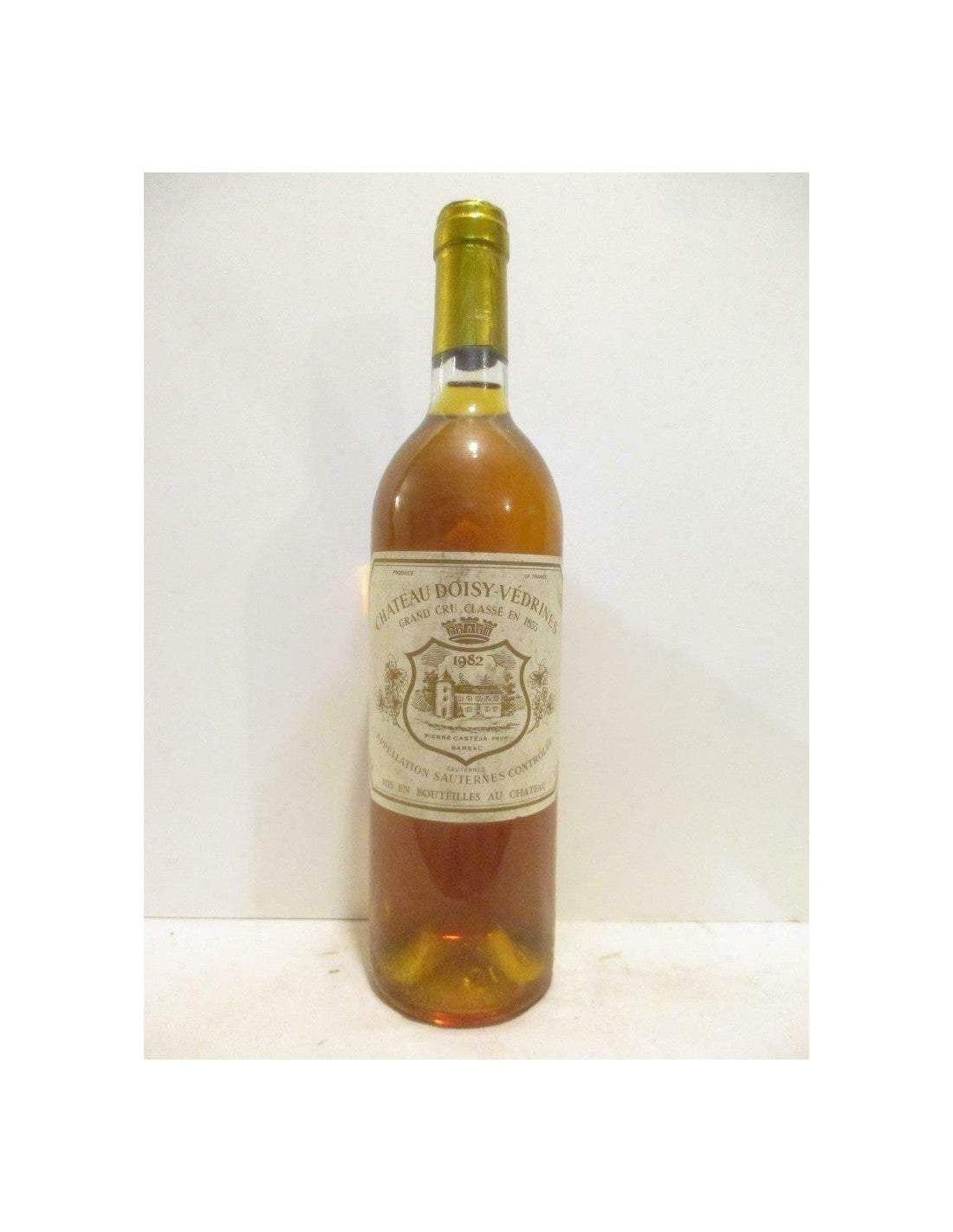 1982 - sauternes - château doisy-védrines grand cru classé - liquoreux - bordeaux - Just Wines 