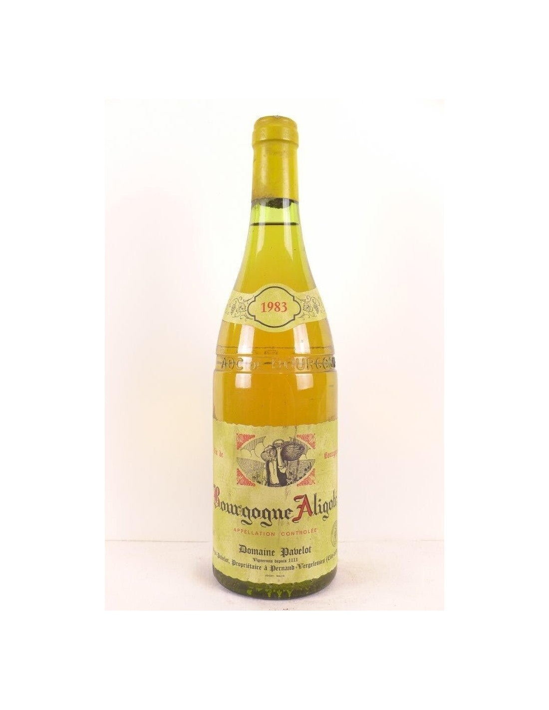 1983 - aligoté - domaine pavelot - blanc - bourgogne - Just Wines 