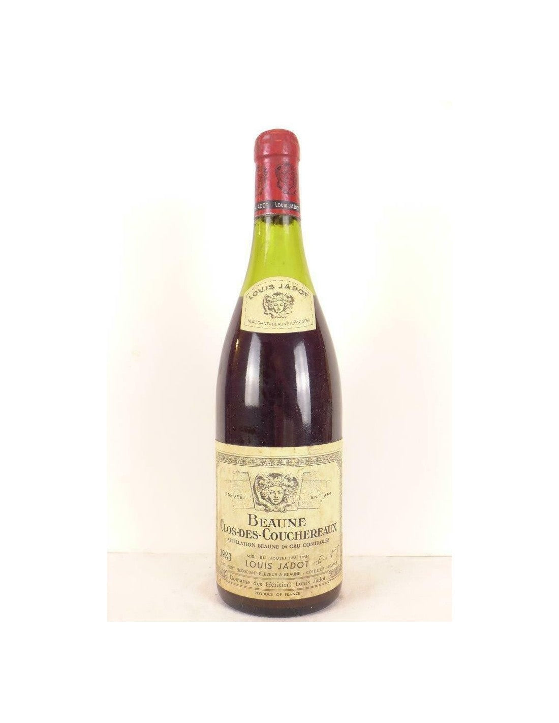 1983 - beaune - louis jadot clos des couchereaux - rouge - bourgogne - Just Wines 