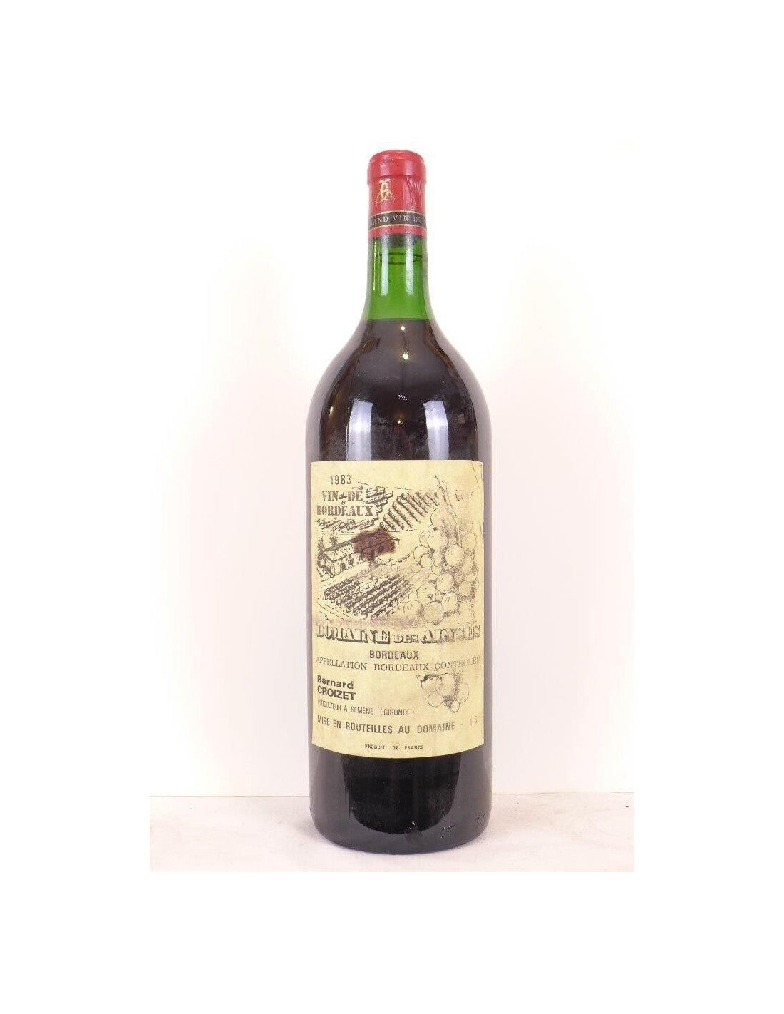 1983 - bordeaux - domaine des alyses magnum 150 cl - rouge - bordeaux - Just Wines 