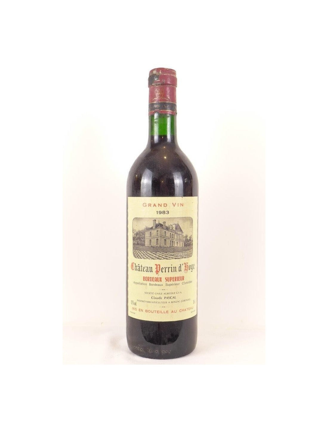 1983 - bordeaux supérieur - château perrin d'hage (capsule accro) - rouge - bordeaux - Just Wines 