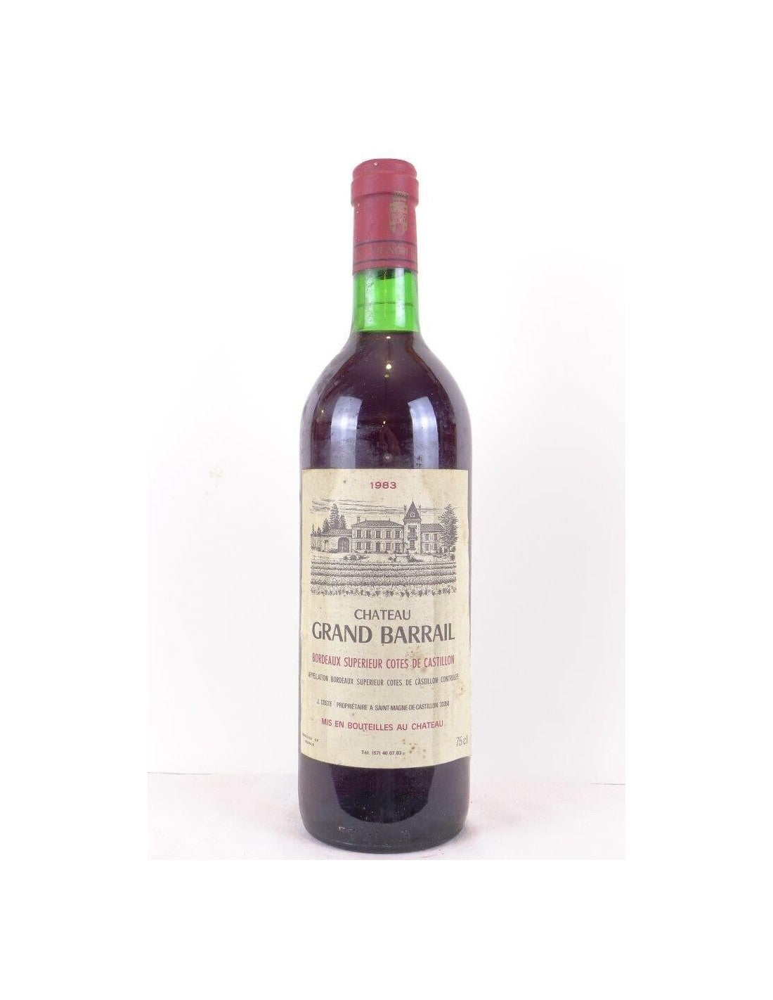 1983 - côtes de castillon - château grand-barrail - rouge - bordeaux - Just Wines 