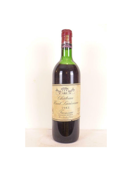 1983 - fronsac - château haut lariveau - rouge - bordeaux - Just Wines 