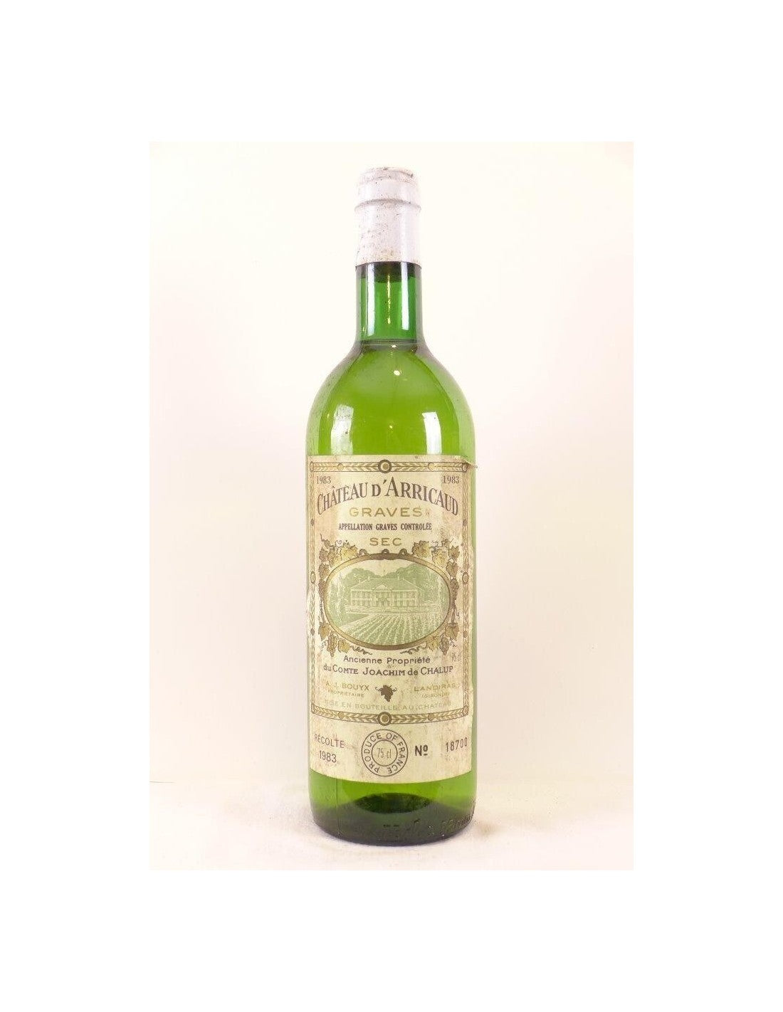 1983 - graves - château d'arricaud - blanc - bordeaux - Just Wines 