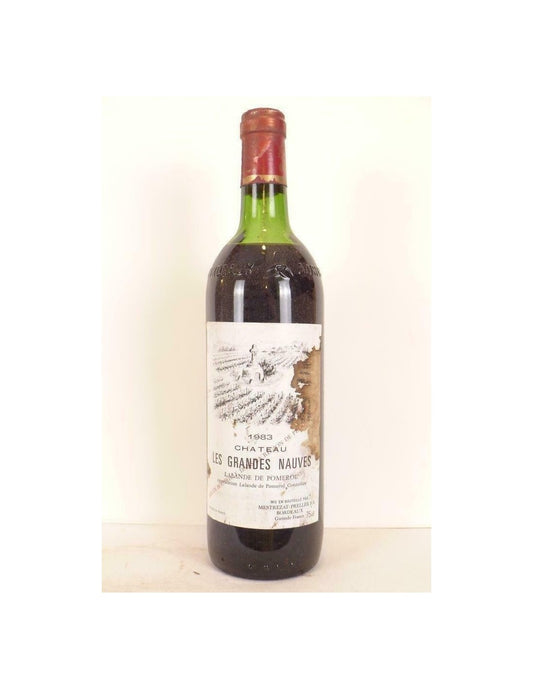 1983 - lalande de pomerol - château les grandes nauves (étiquette capsules abîmées) - rouge - bordeaux - Just Wines 