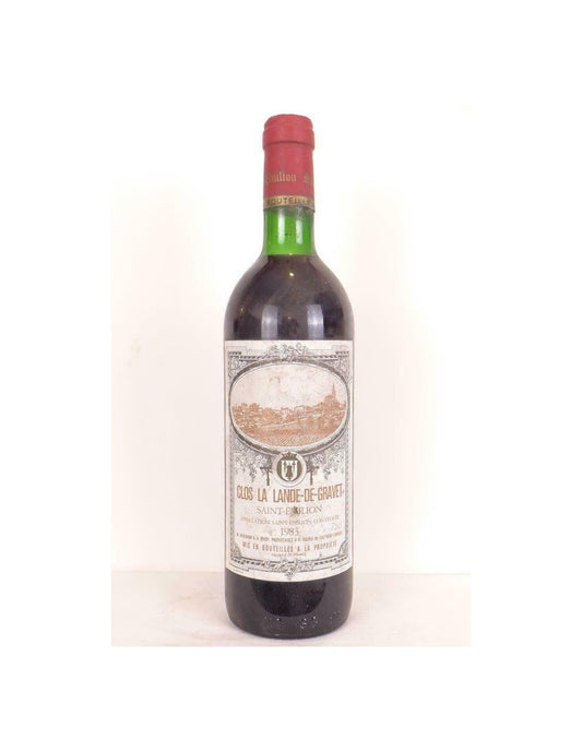 1983 - lalande de pomerol - clos la lande-de-gravet - rouge - bordeaux - Just Wines 