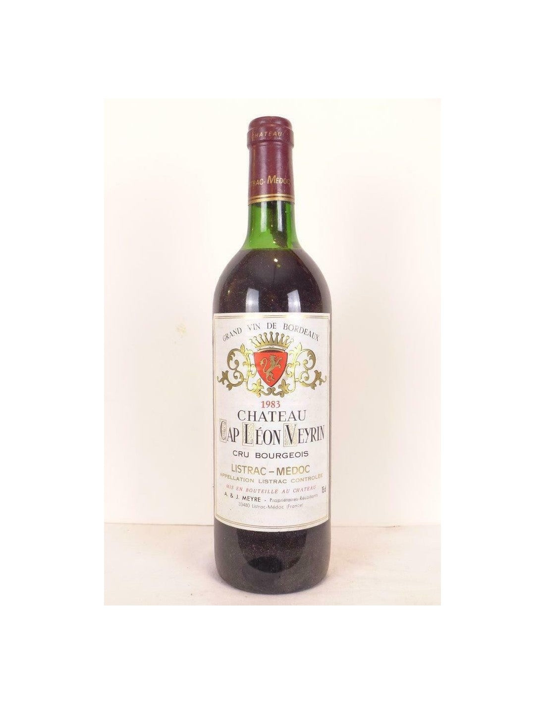 1983 - listrac - château cap léon veyrin - rouge - bordeaux - Just Wines 