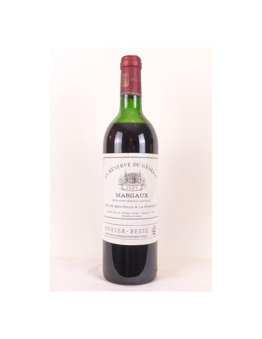 1983 - margaux - réserve du général sci du château palmer - rouge - bordeaux - Just Wines 