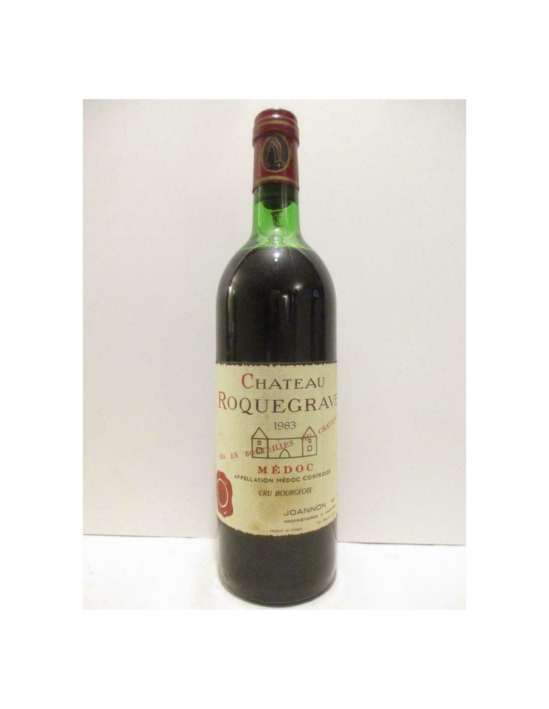 1983 - médoc - château roquegrave cru bourgeois - rouge - bordeaux - Just Wines 