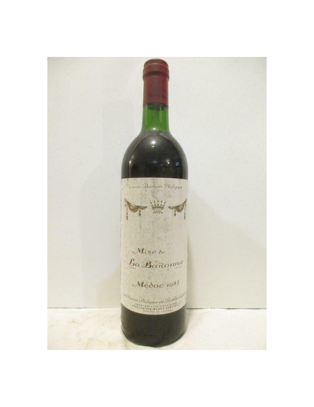 1983 - médoc - mise de la baronnie baron philippe de rothschild - rouge - bordeaux - Just Wines 