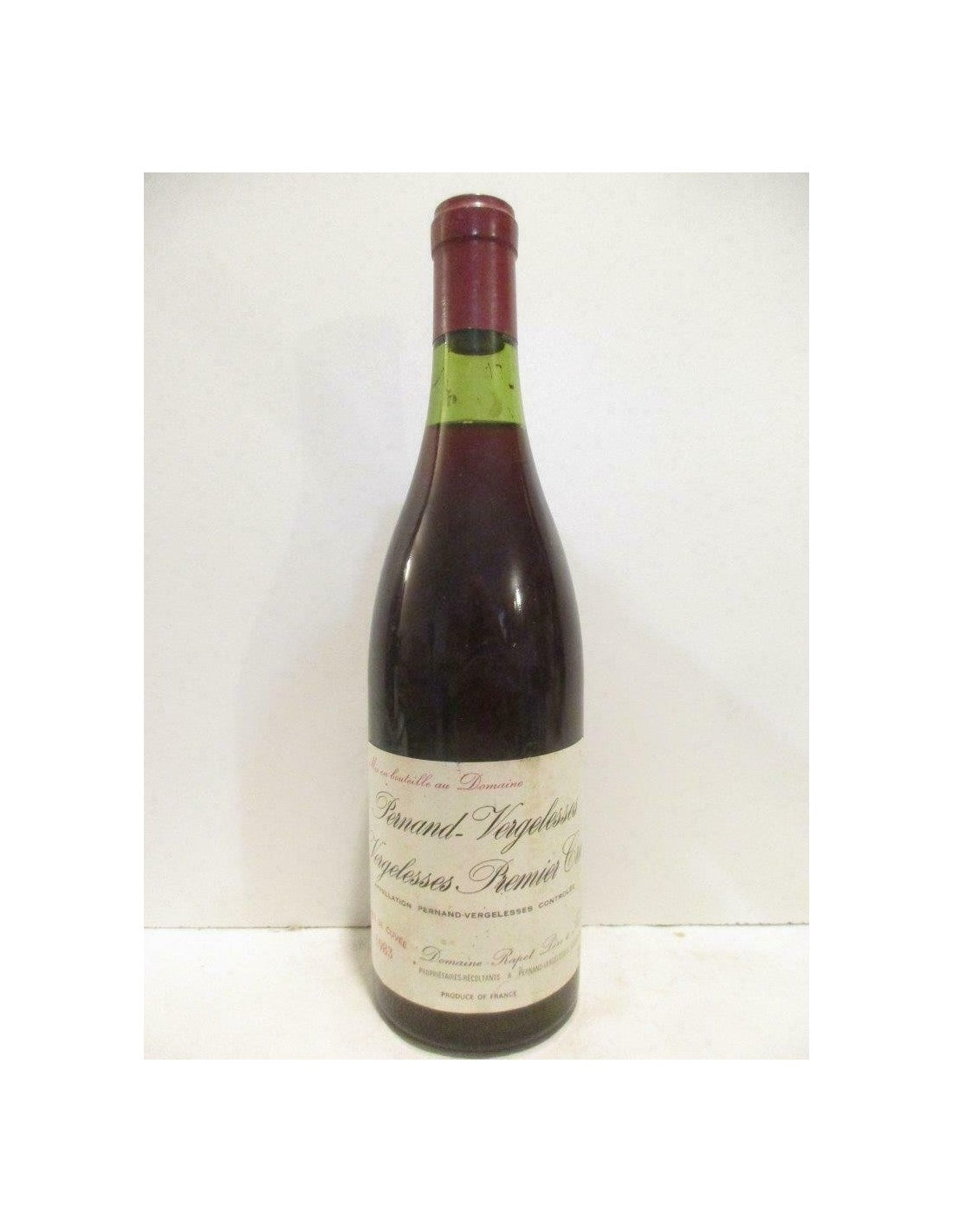 1983 - pernand-vergelesses - rapet père et fils premier cru les vergelesses tête de cuvée - rouge - bourgogne - Just Wines 