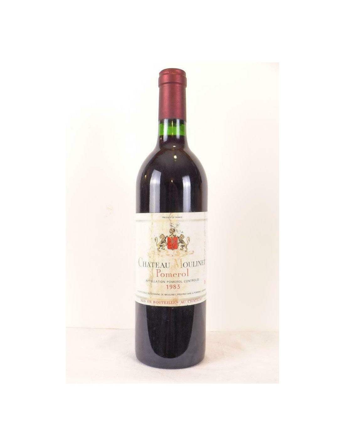 1983 - pomerol - château moulinet (étiquette tâchée) - rouge - bordeaux - Just Wines 