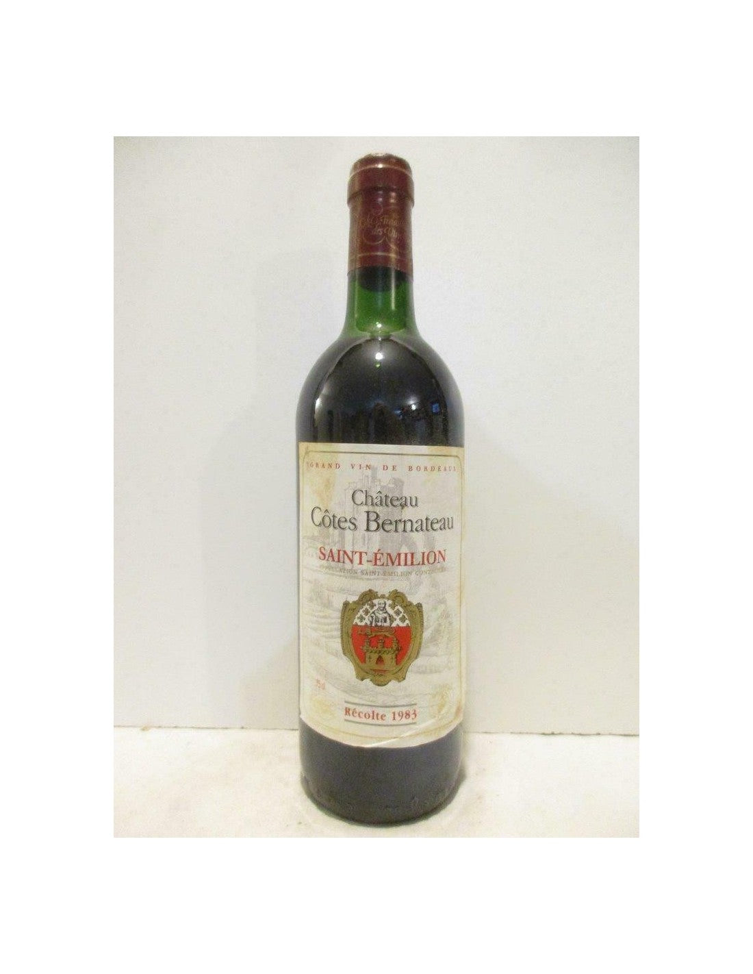 1983 - saint-émilion - château côtes bernateau (étiquette abîmée) - rouge - bordeaux - Just Wines 