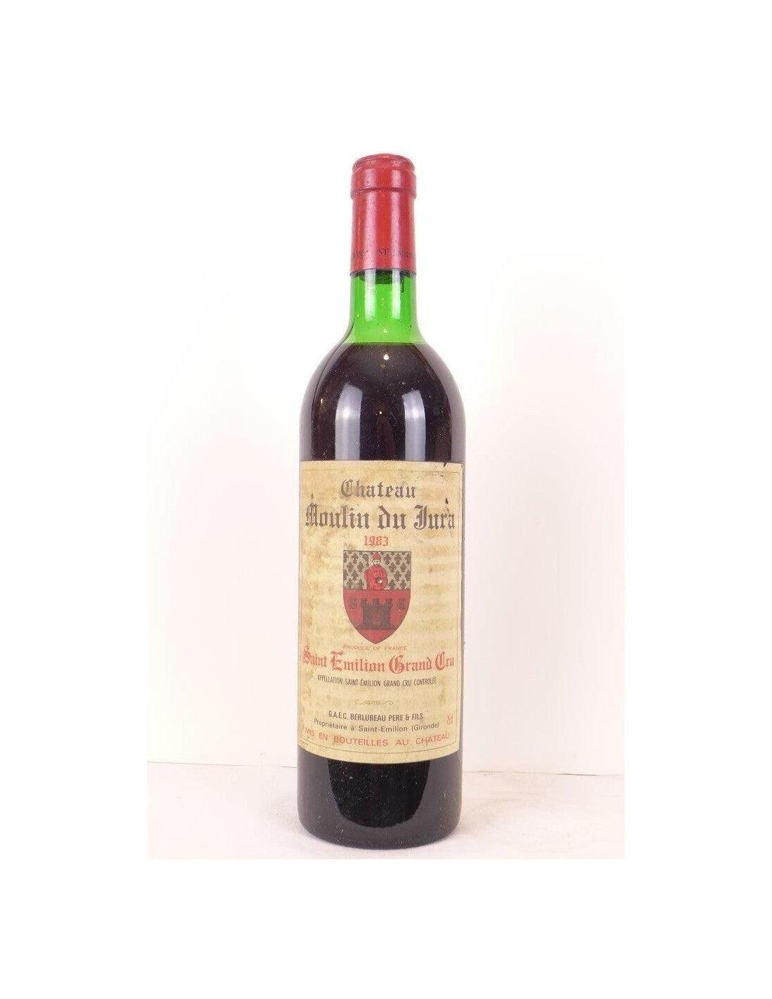 1983 - saint-émilion - château moulin du jura grand cru - rouge - bordeaux - Just Wines 