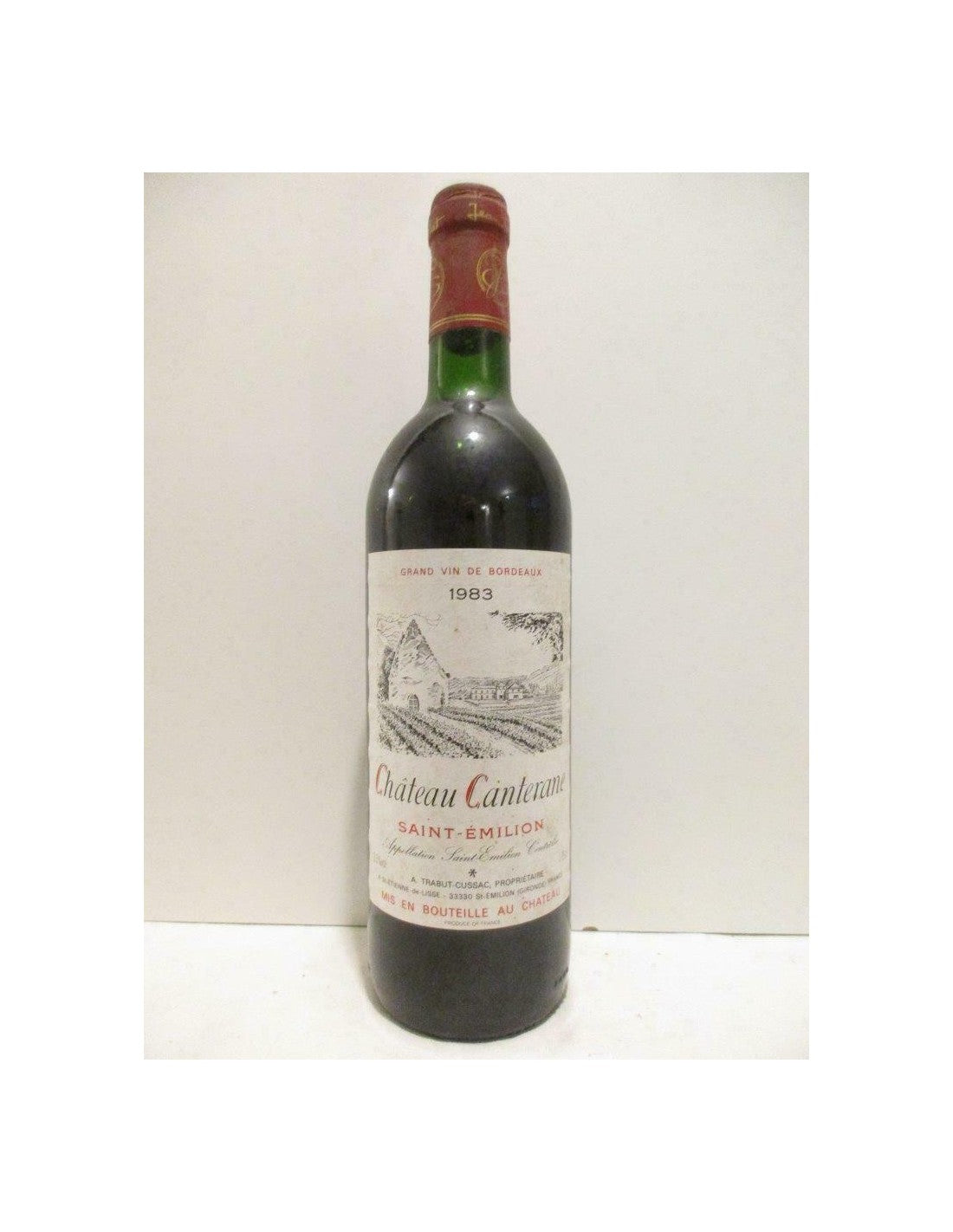 1983 - saint-émilion - vieux canterane - rouge - bordeaux - Just Wines 